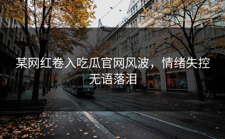 某网红卷入吃瓜官网风波，情绪失控无语落泪