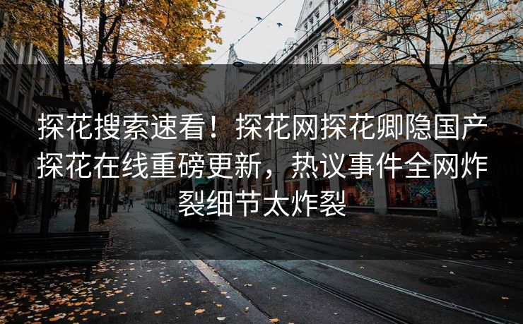 探花搜索速看！探花网探花卿隐国产探花在线重磅更新，热议事件全网炸裂细节太炸裂